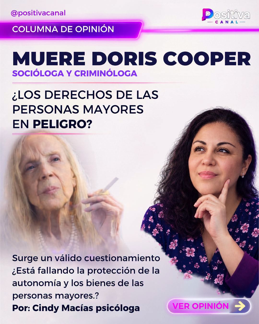 Muere Doris Cooper socióloga gran pérdida para Chile